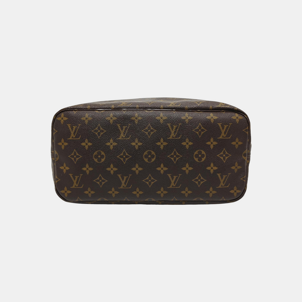NEVERFULL MM Monogram Coated Canvas Brown
