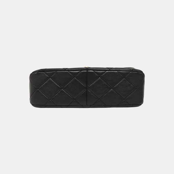 Quilted Lambskin Shoulder Bag Small Black