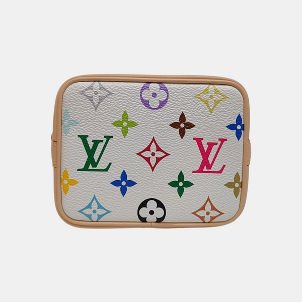 LV × TM NOÉ Nano Monogram Coated Canvas White