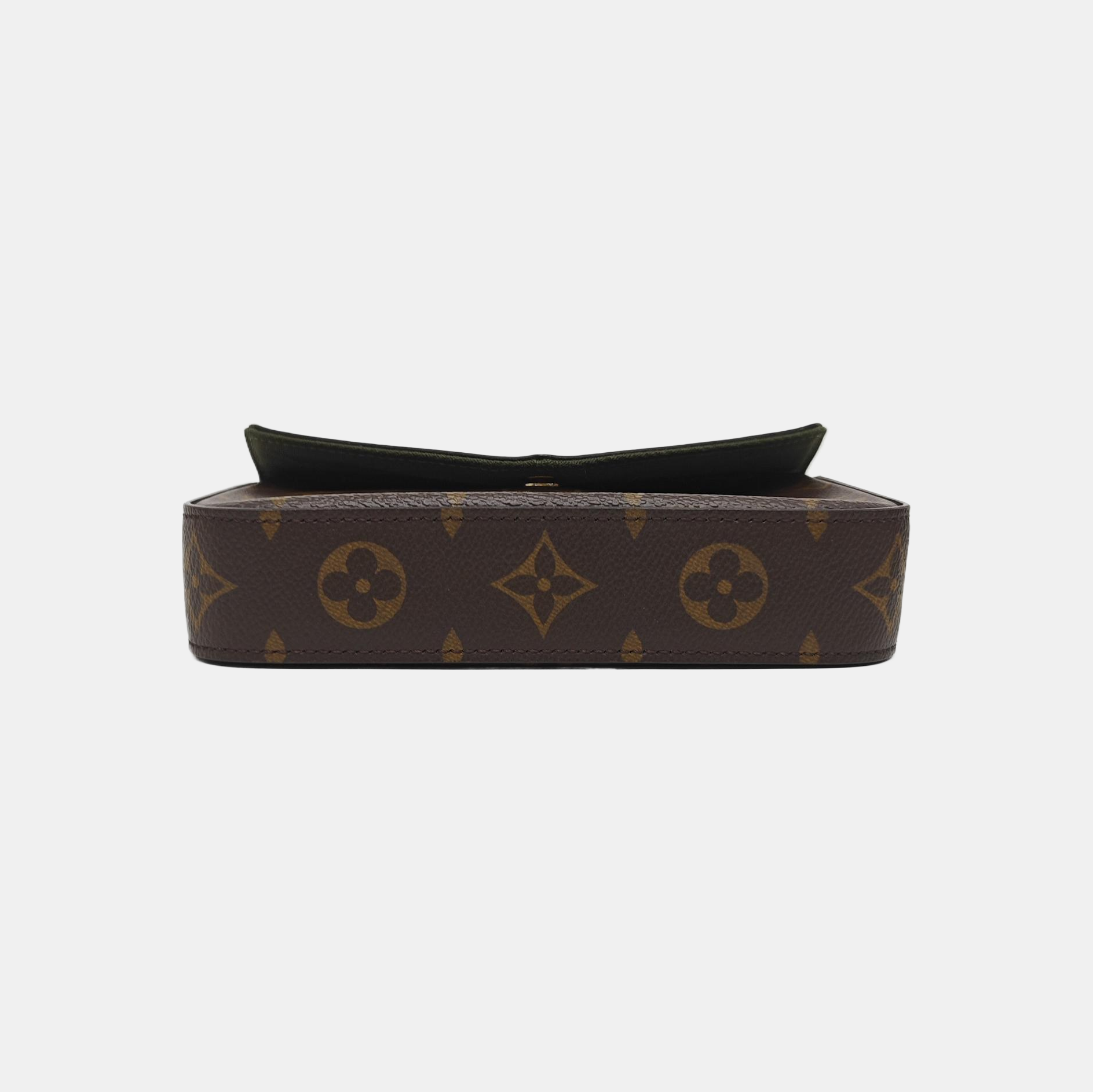 FÉLICIE Monogram Coated Canvas Brown