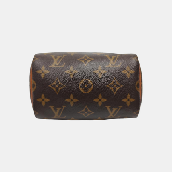 SPEEDY Nano Monogram Coated Canvas Brown