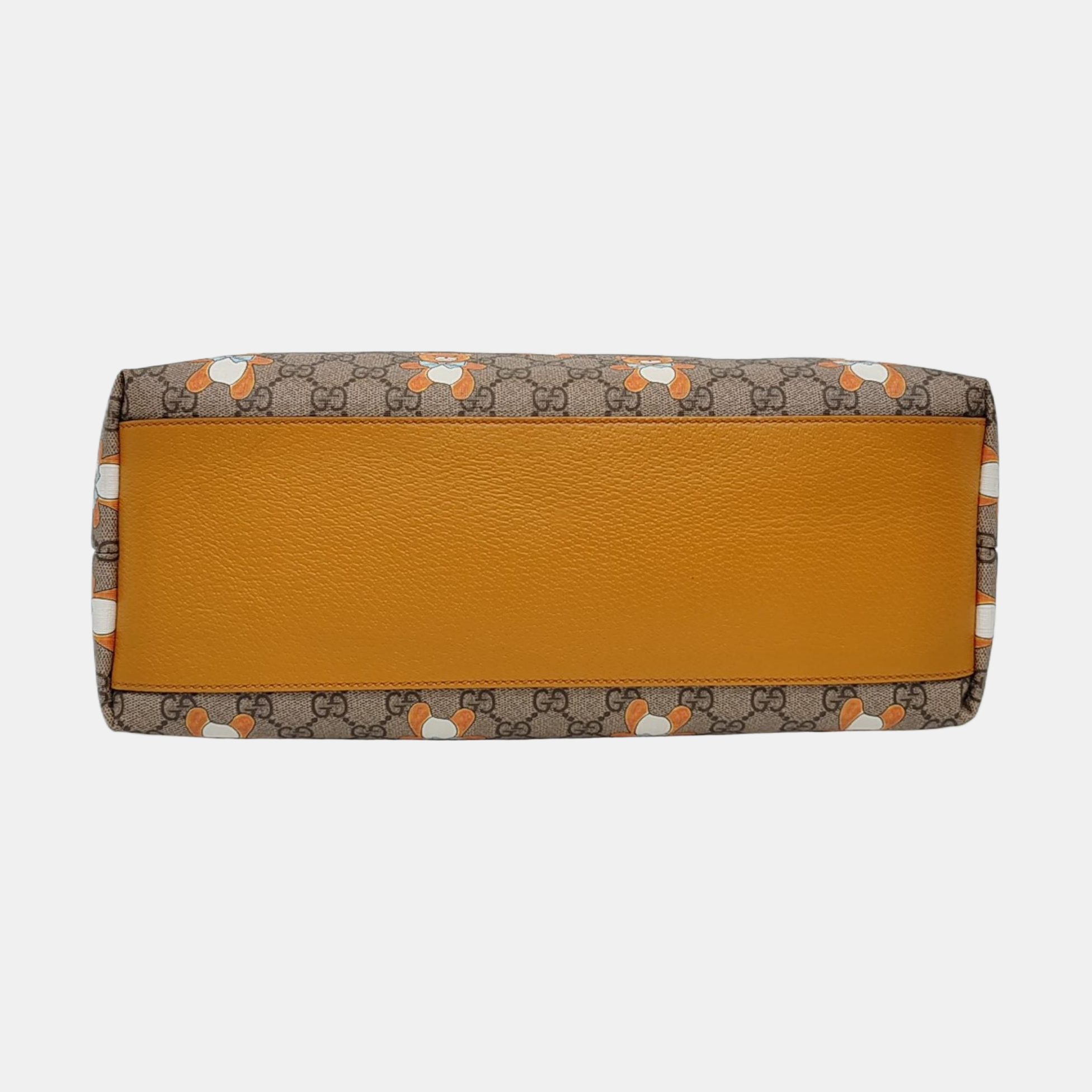 Ophidia Medium Monogram Coated Canvas Beige