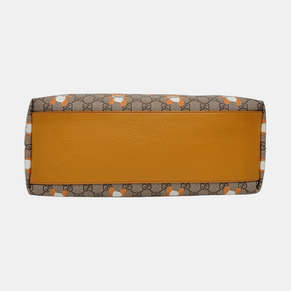 Ophidia Medium Monogram Coated Canvas Beige