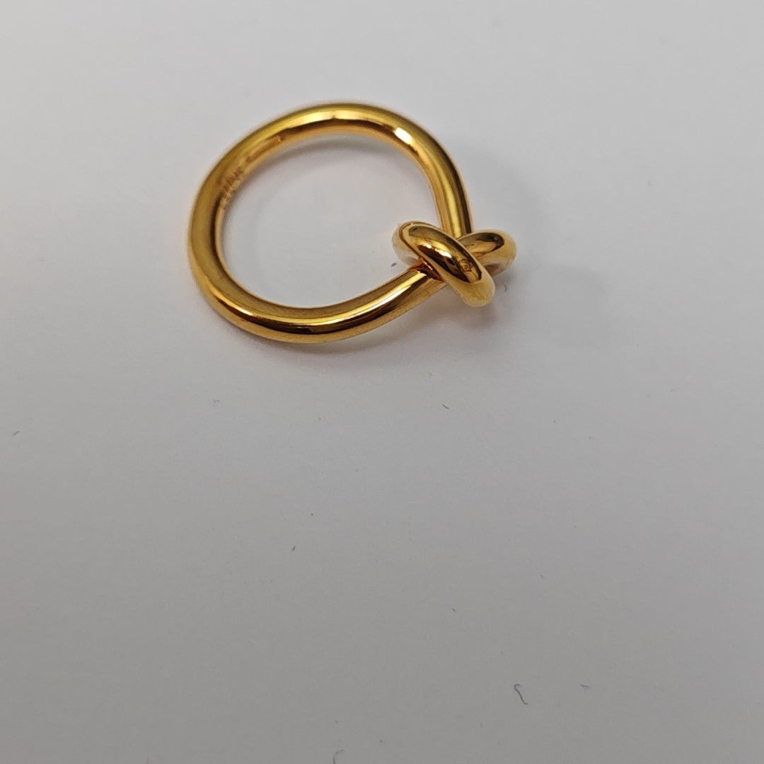 KNOT Metal Gold Ring EU 50