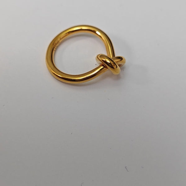 KNOT Metal Gold Ring EU 50