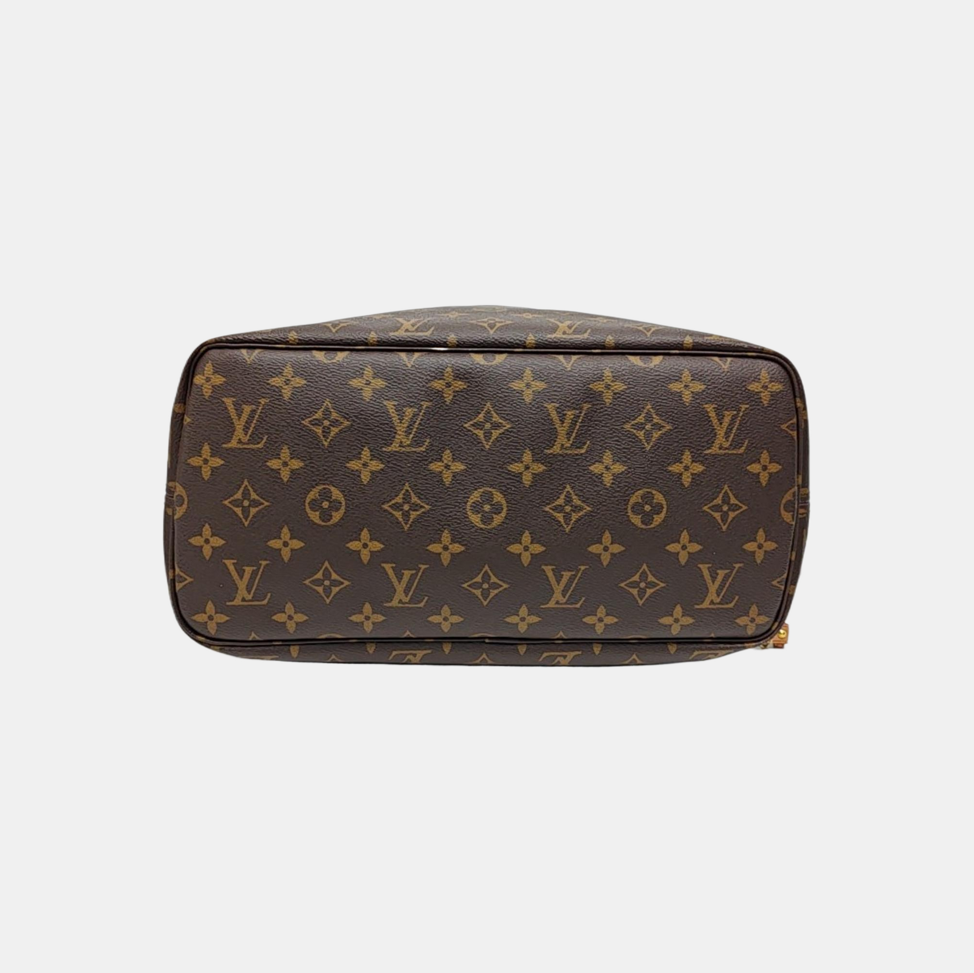 NEVERFULL MM Monogram Coated Canvas Brown