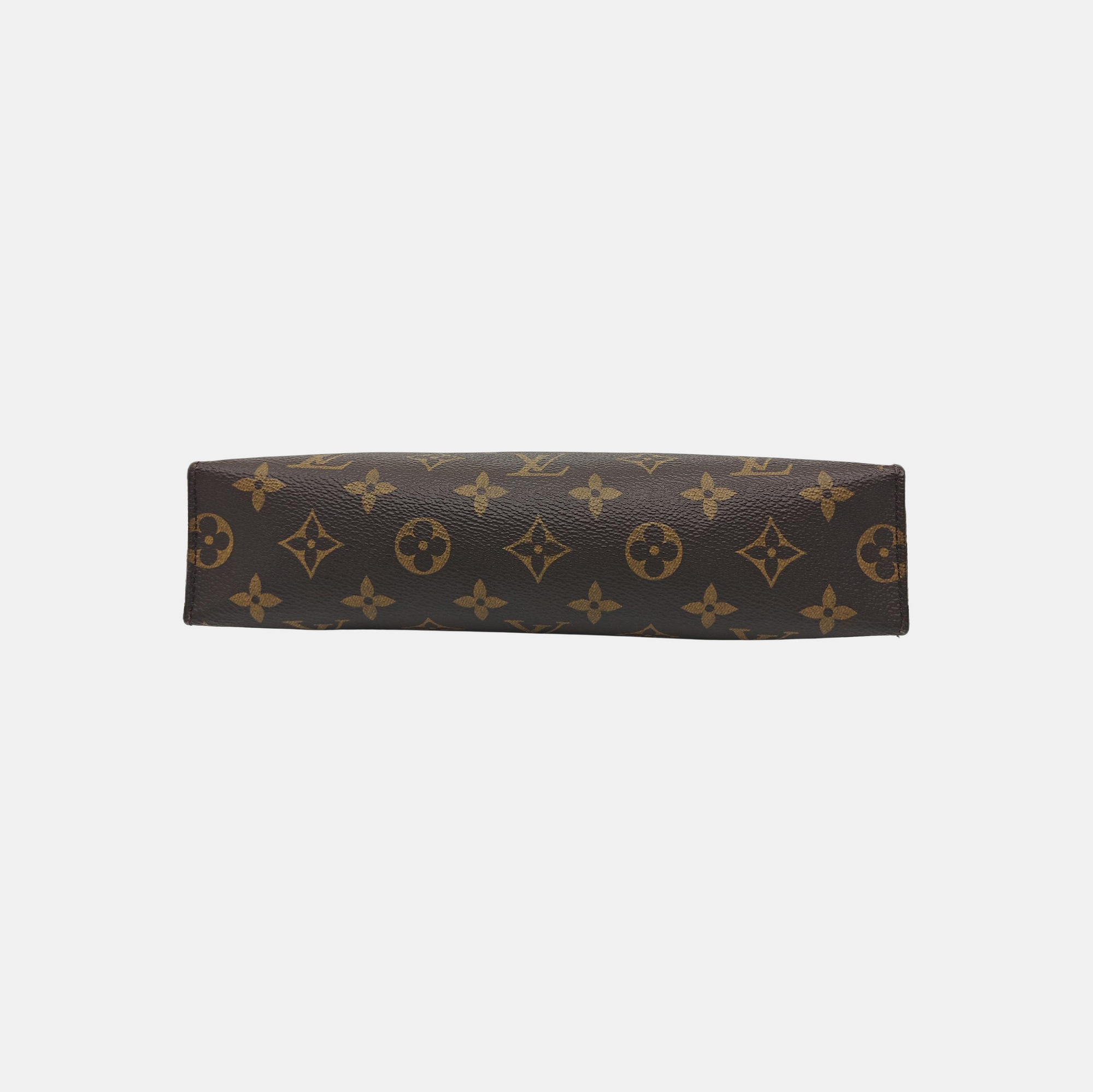 TOILET POCKET 26 Monogram Coated Canvas Brown