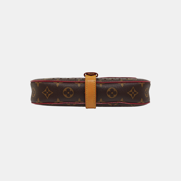 Monogram Coated Canvas Shoulder Bag Brown