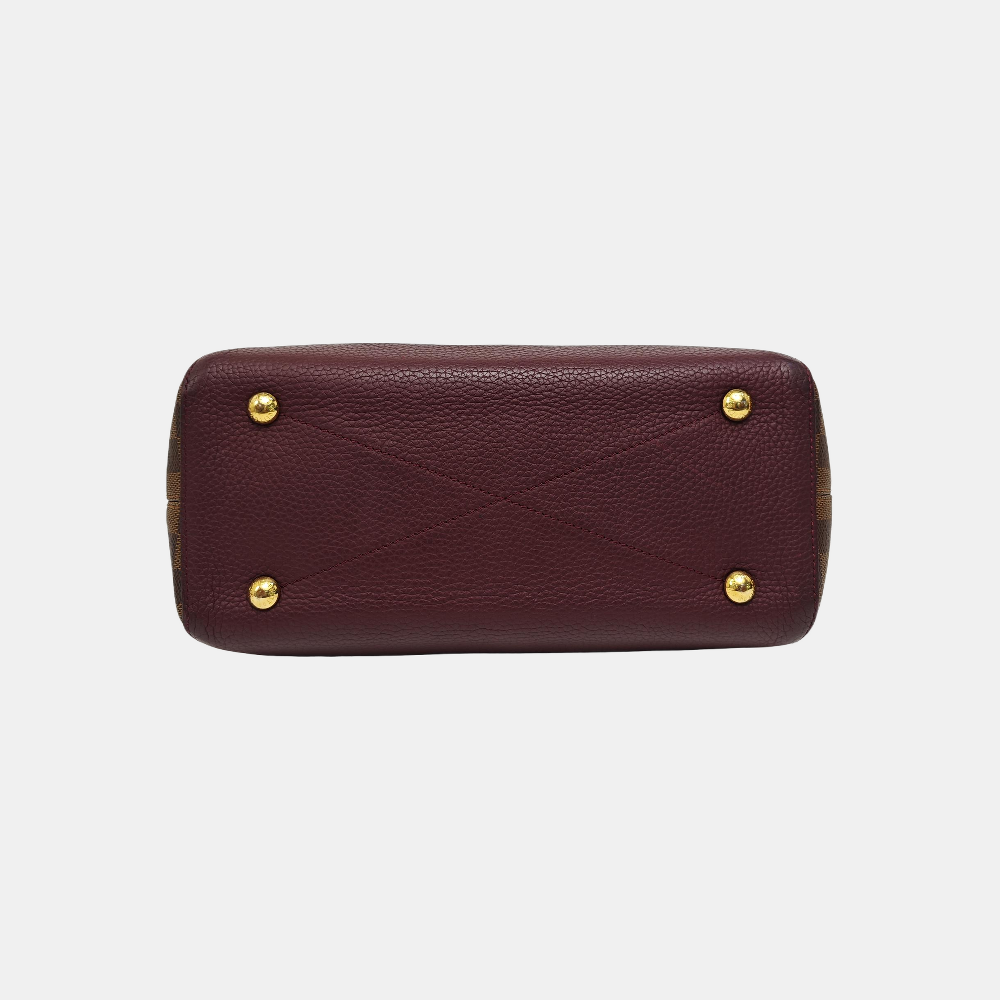 HYDE PARK Damier Ebene Coated Canvas Brown