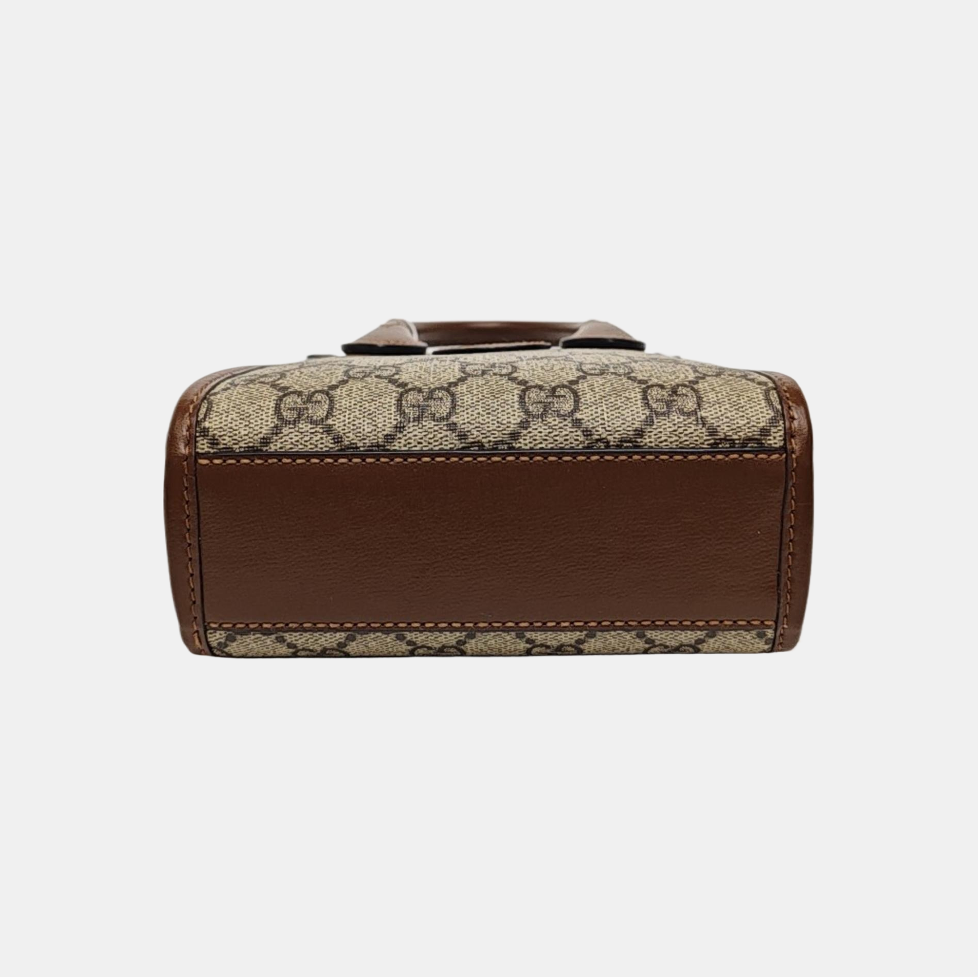 Retro Mini Monogram Coated Canvas Beige