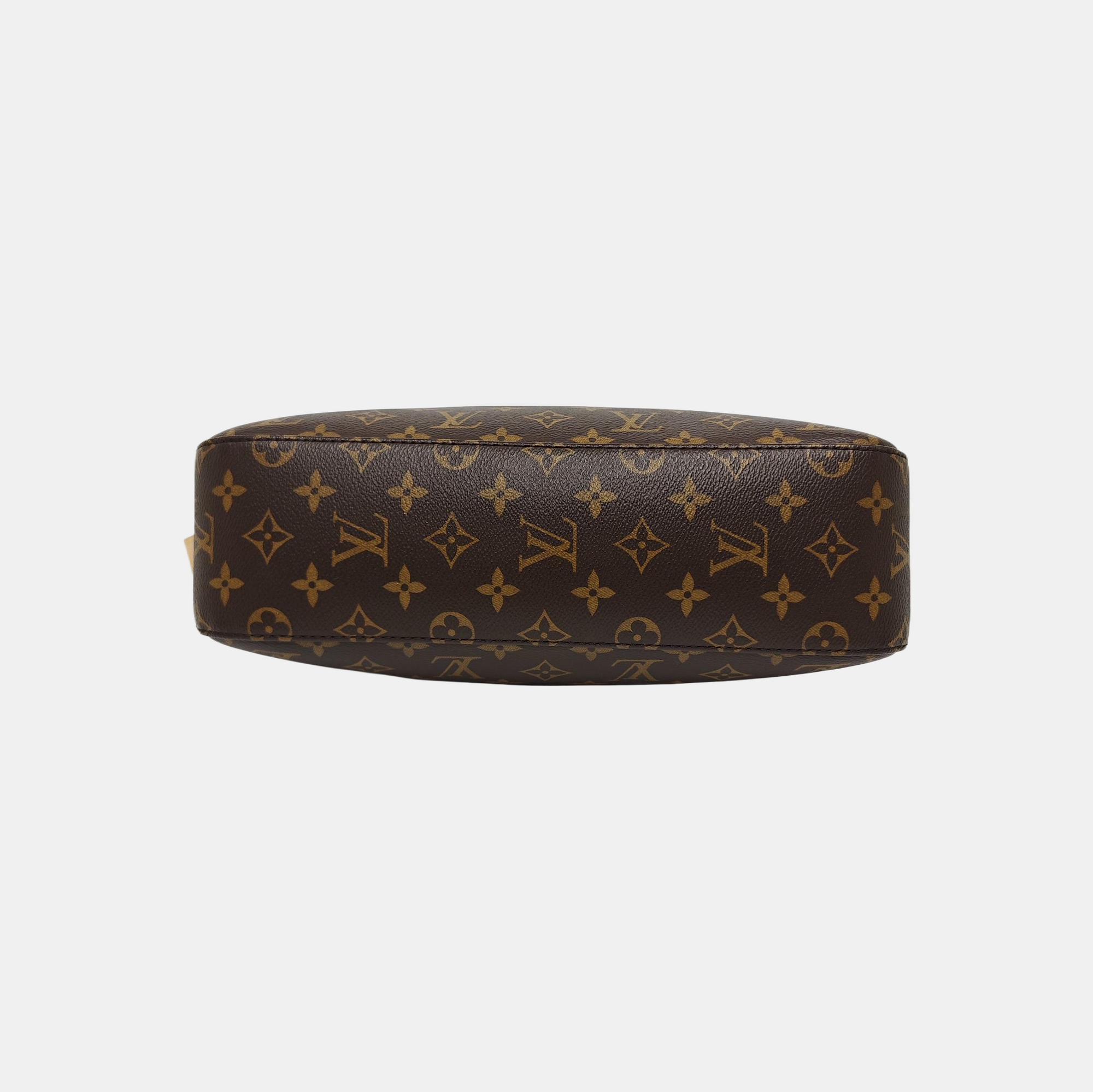 SLOUCHY PM Monogram Coated Canvas Brown