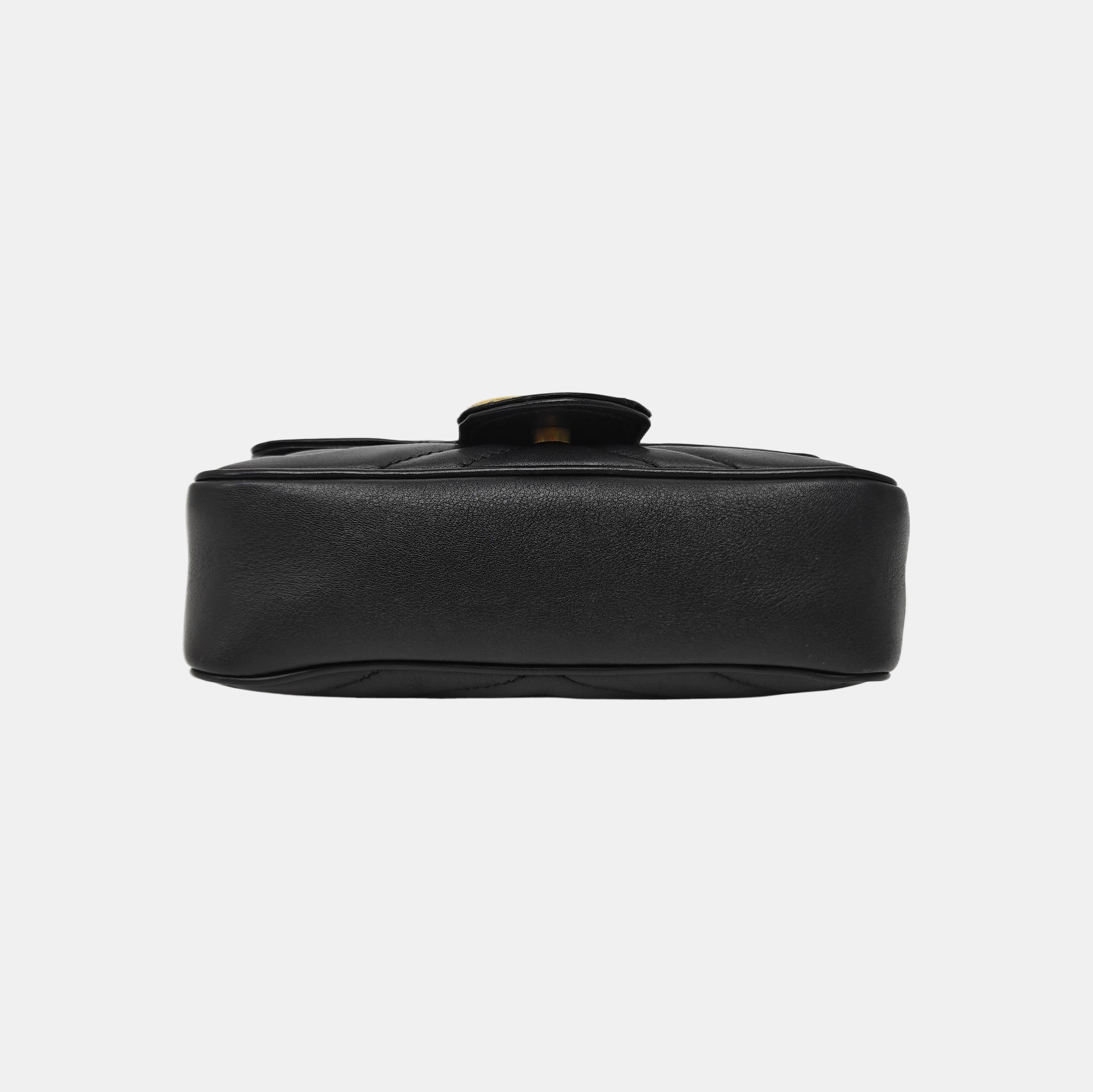 GG Marmont Mini Quilted Calfskin Black