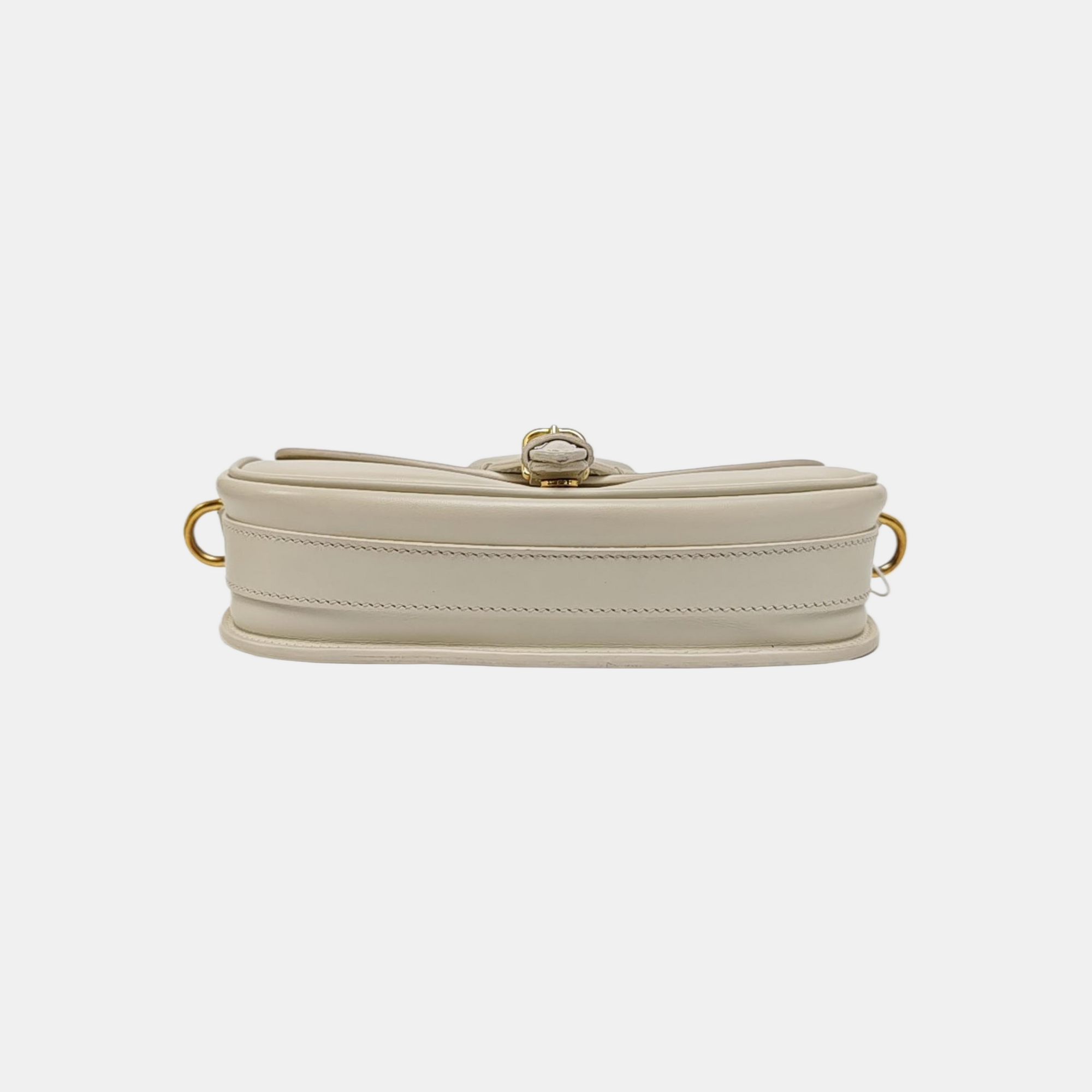 Bobby Medium Calfskin White
