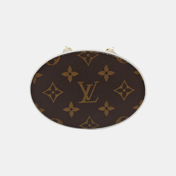 BUCKET Nano Monogram Coated Canvas Brown