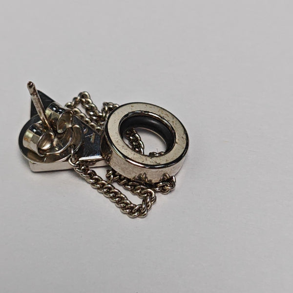 Metal Silver Earrings