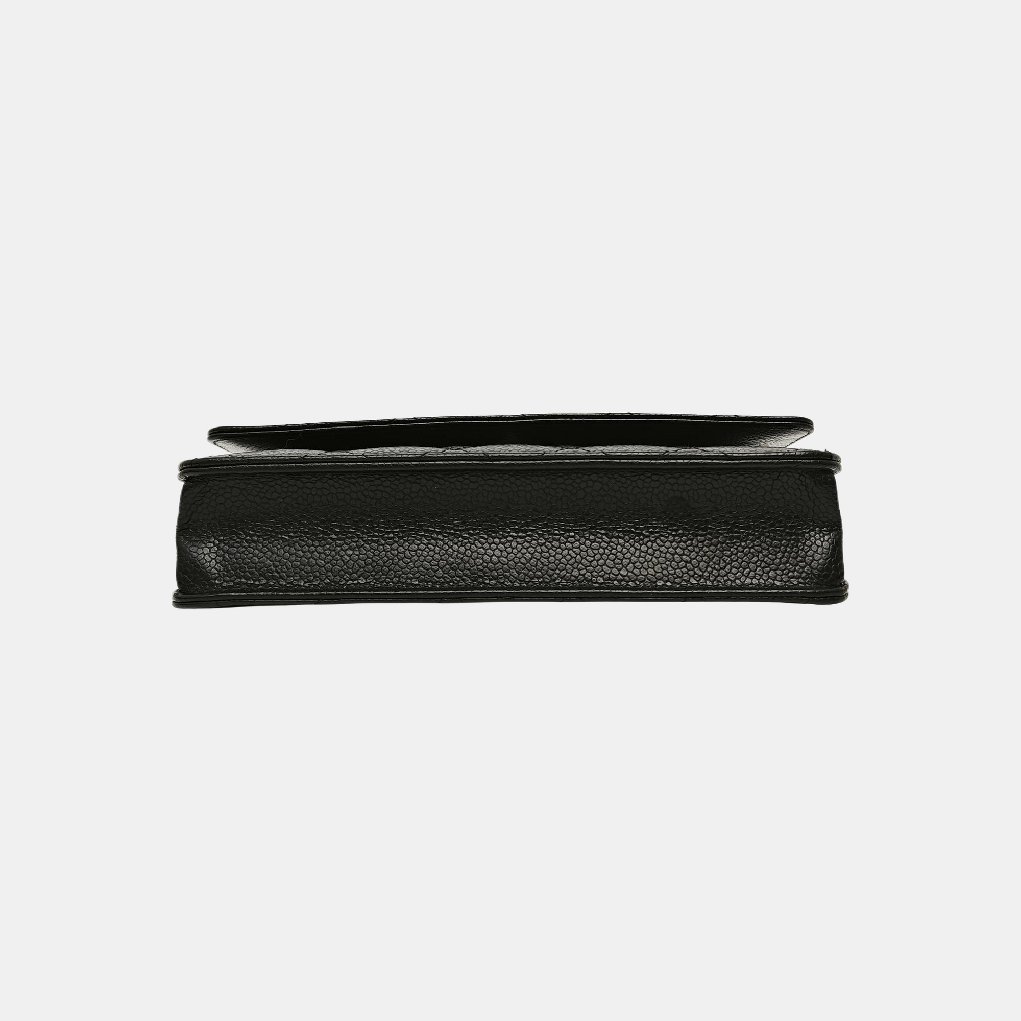 WOC Quilted Grained Calfskin Black