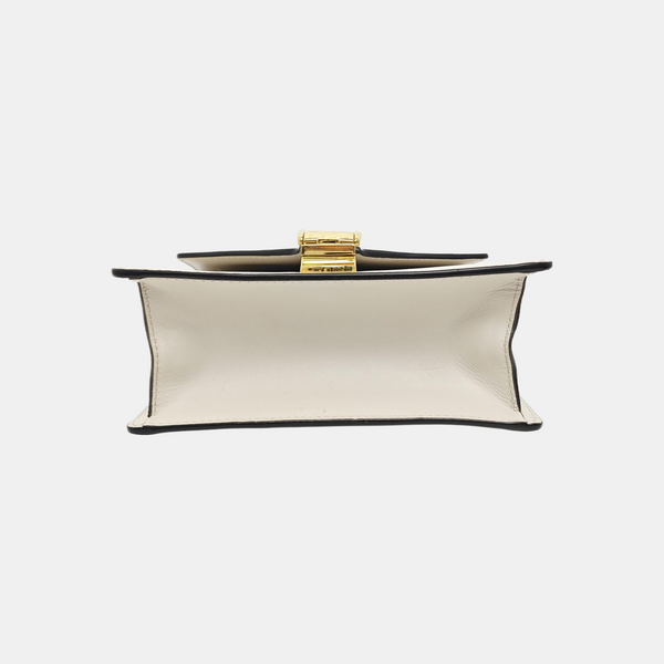 Sylvie Mini Calfskin White