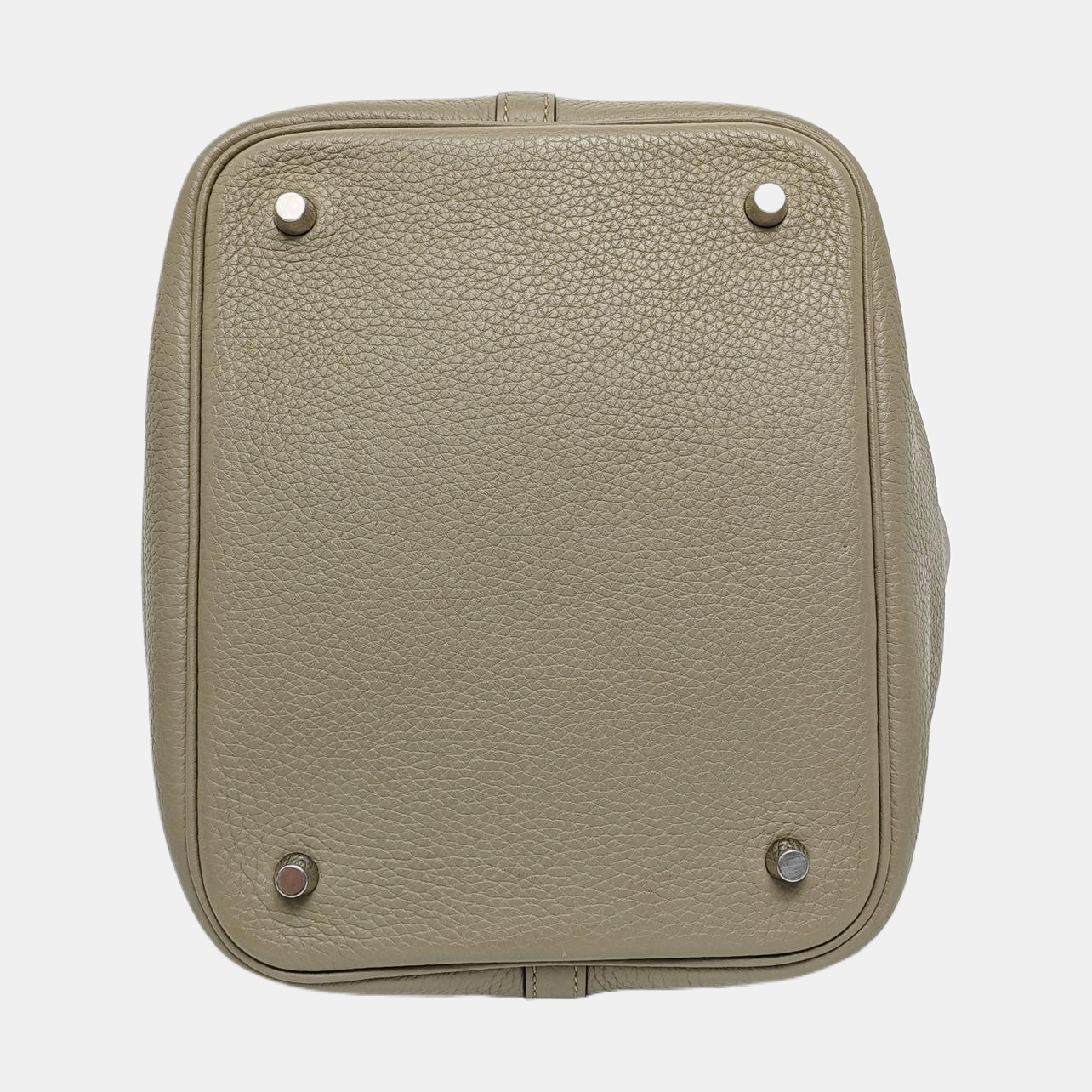 Authenticated pre-owned  Picotin Lock 22 Clemence Green - Bucket Bag at Looply