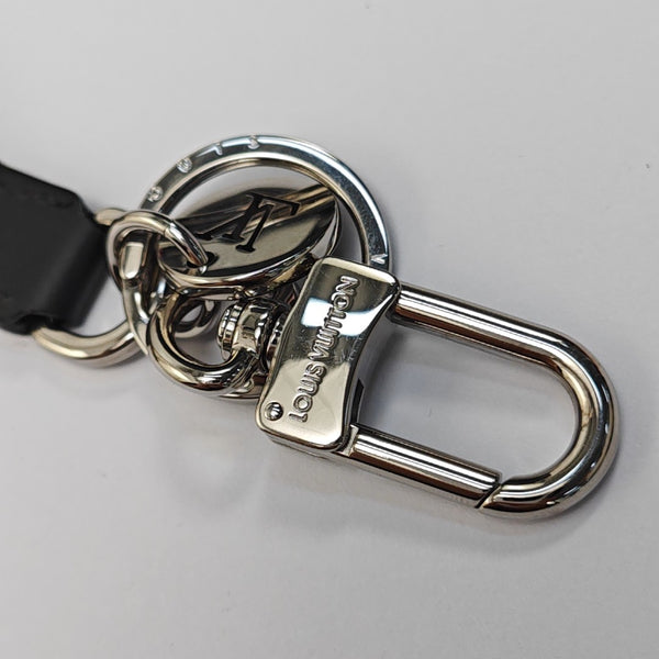 Coated Canvas Bag Charm Brown