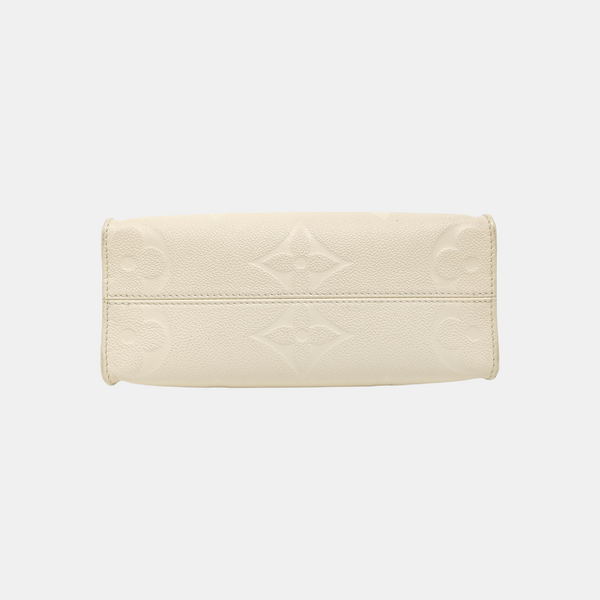 ONTHEGO PM Monogram Calfskin Beige