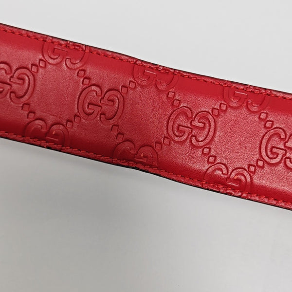 Leather Belt Red