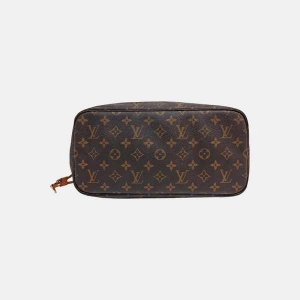 NEVERFULL MM Monogram Coated Canvas Brown