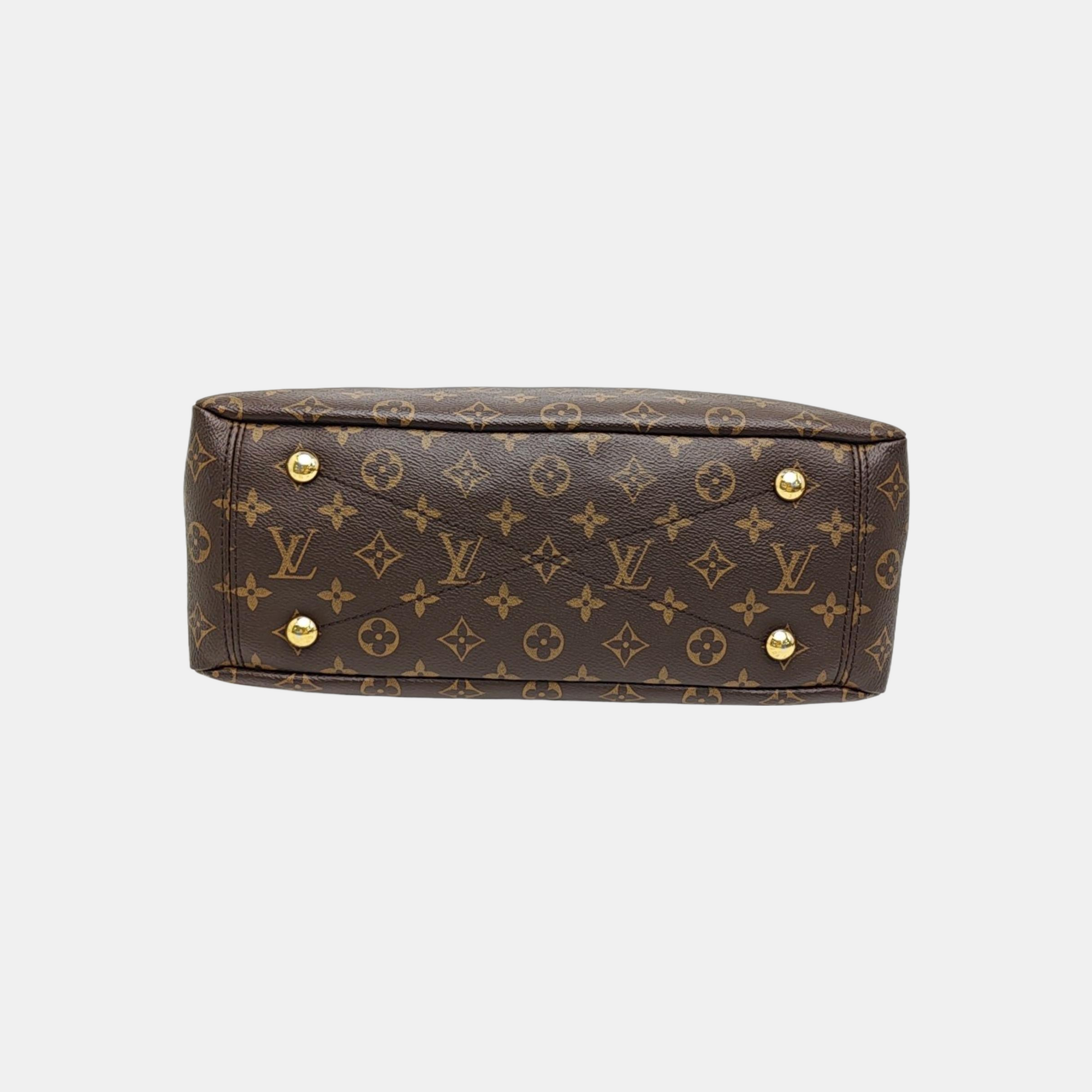 PALLAS MM Monogram Coated Canvas Brown