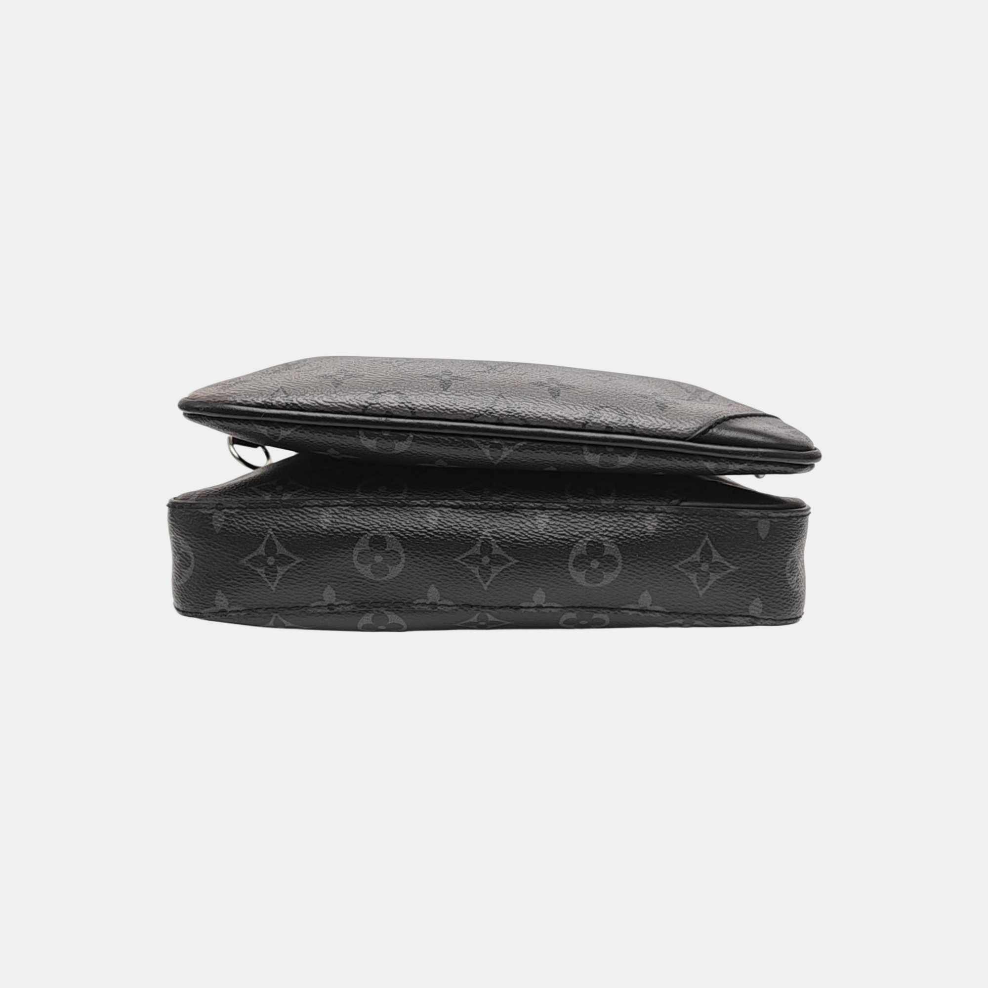 TRIO Monogram Coated Canvas Gray