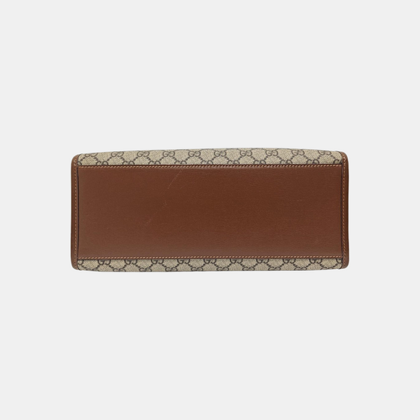 Retro Small Monogram Coated Canvas Brown