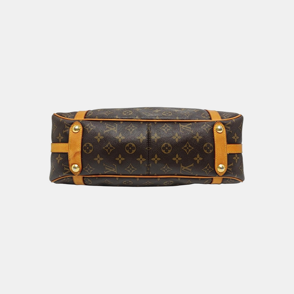 STRESA Monogram Coated Canvas Brown