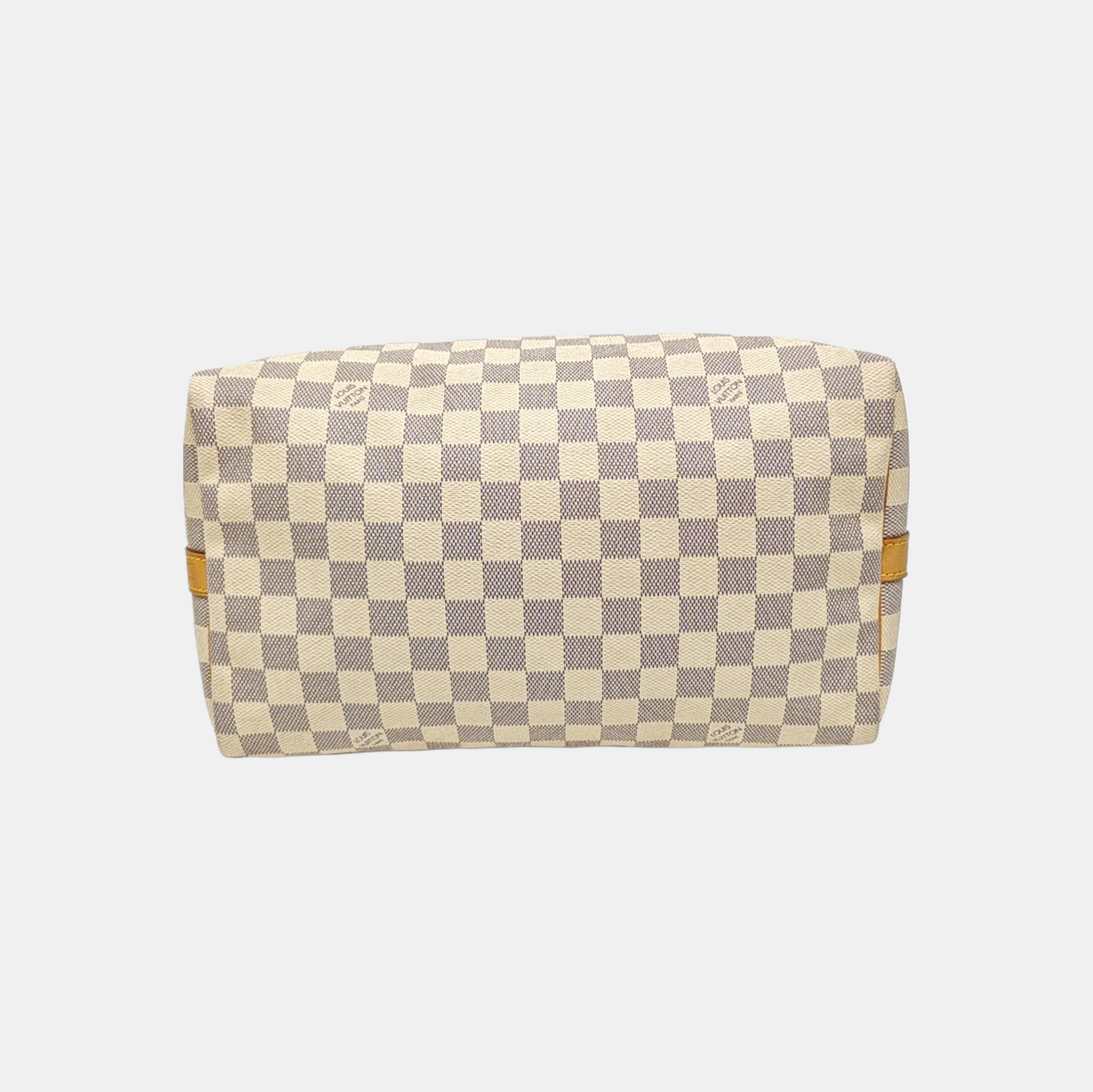 SPEEDY 30 Damier Azur Coated Canvas White