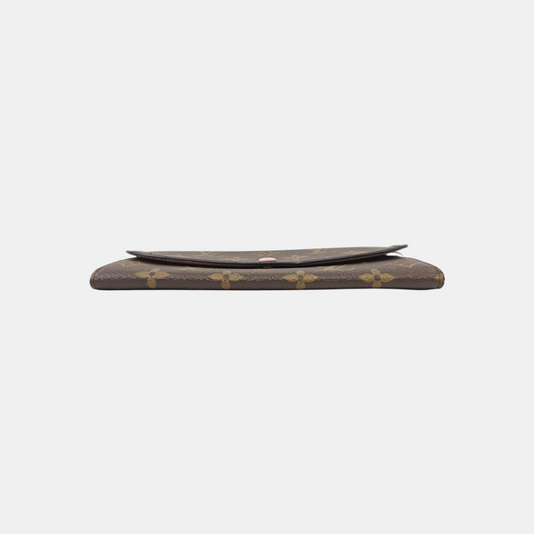 EMILIE Monogram Coated Canvas Brown Wallet