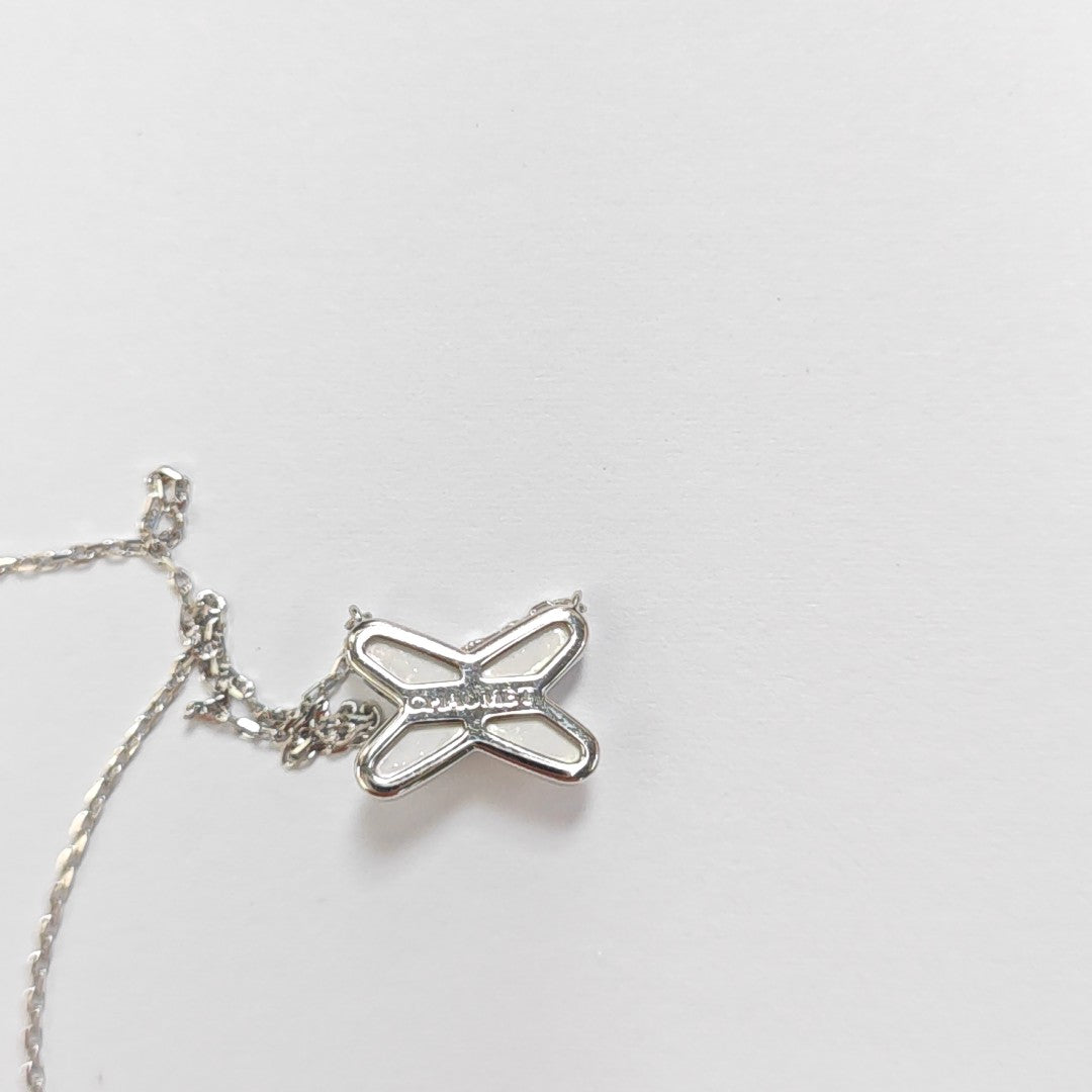 Jeux De Liens 18k White Gold Silver Necklace