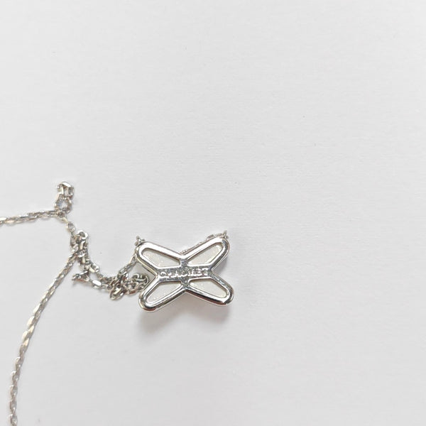 Jeux De Liens 18k White Gold Silver Necklace