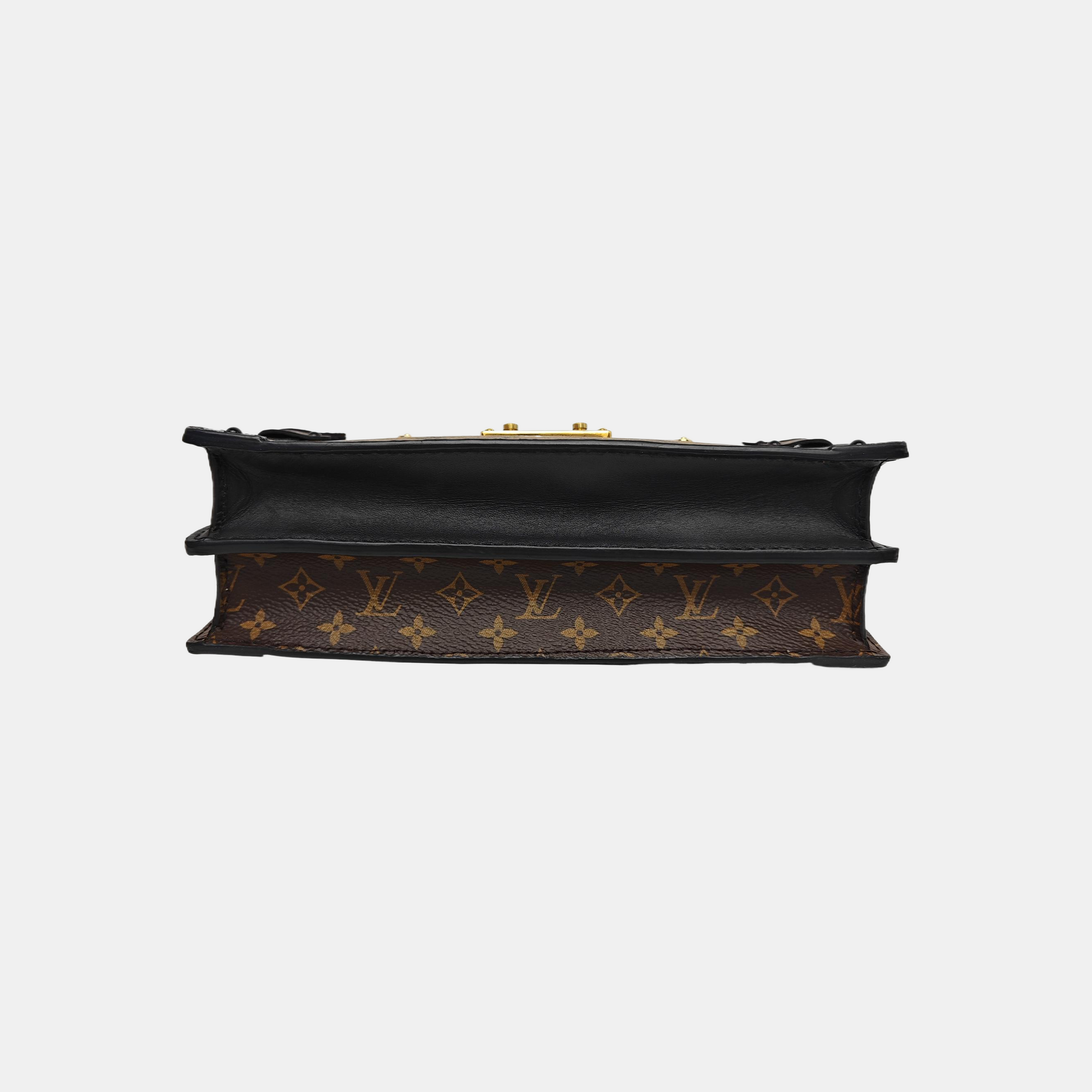 TRUNK Monogram Coated Canvas Brown