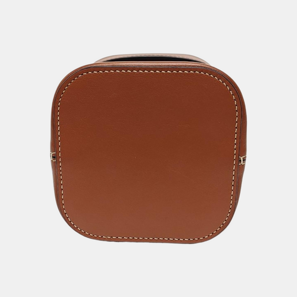 Calfskin Shoulder Bag Brown