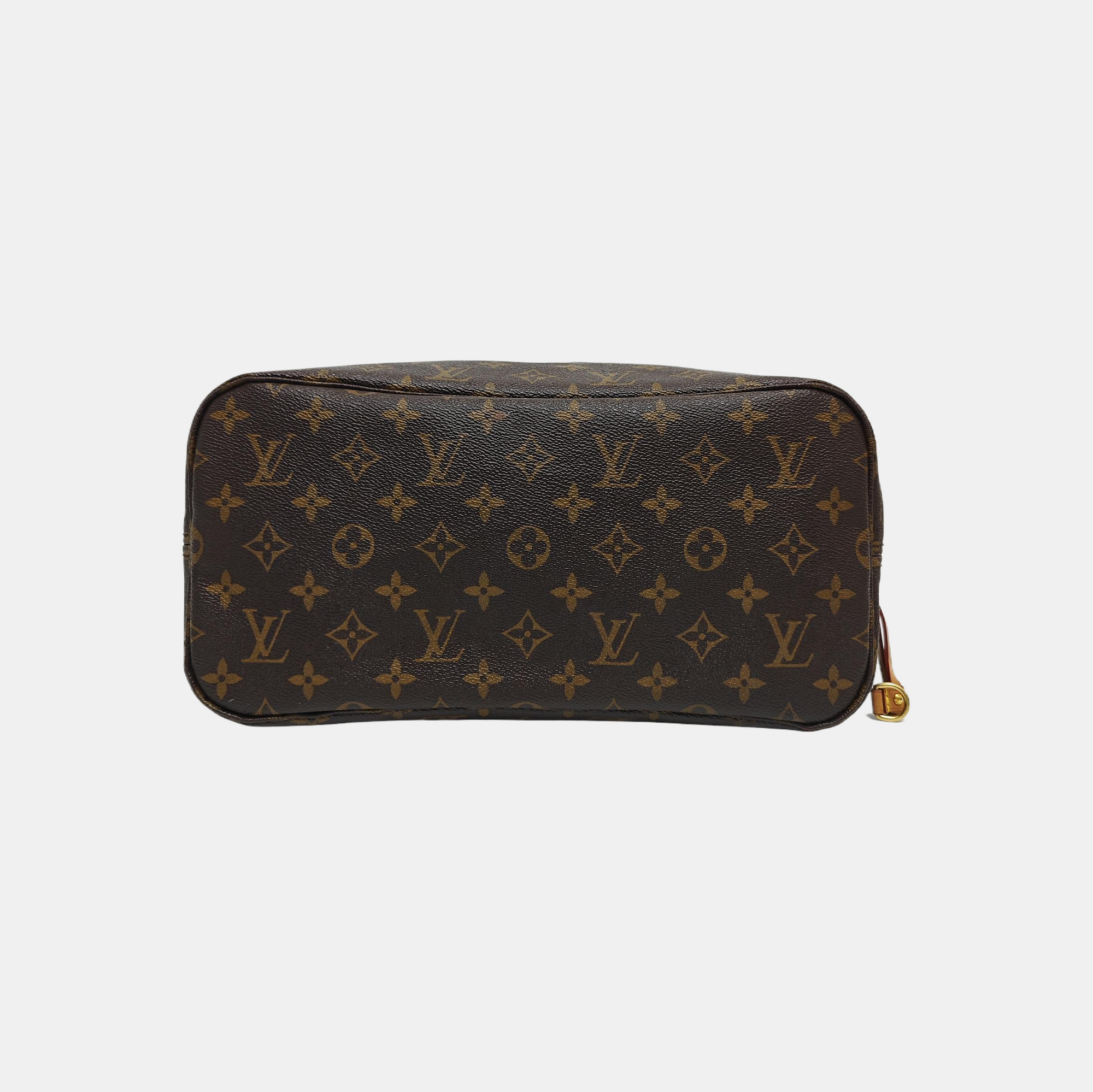 NEVERFULL MM Monogram Coated Canvas Brown