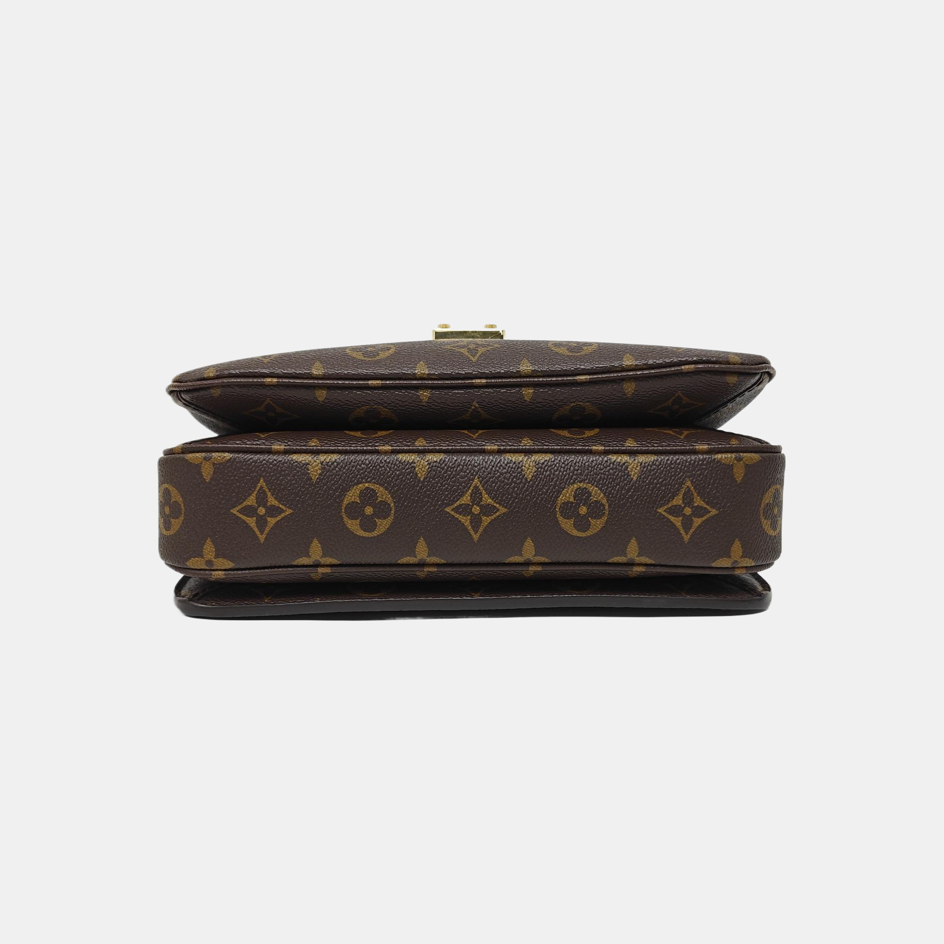 MÉTIS MM Monogram Coated Canvas Brown