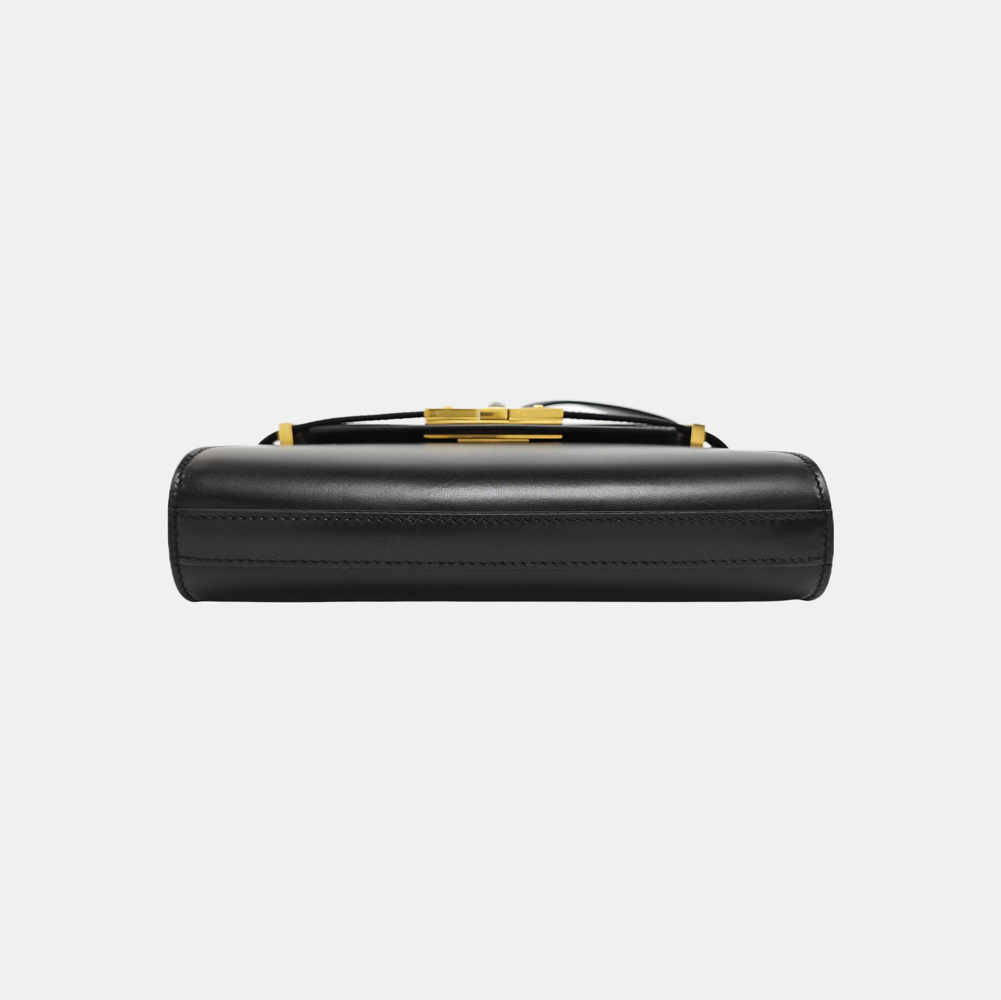 MANHATTAN Mini Calfskin Black