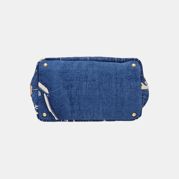 Denim Quilted Canvas Blue