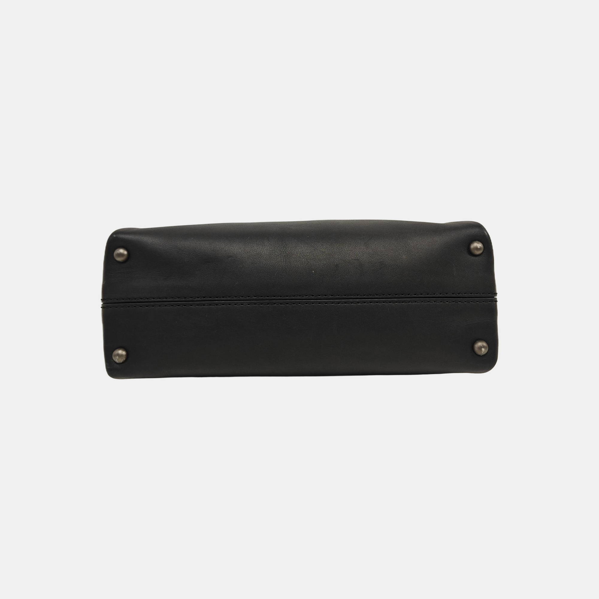 Piazza Small Calfskin Black