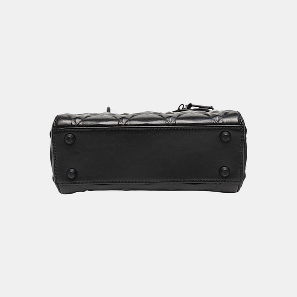 Lady Dior Mini Quilted Calfskin Black