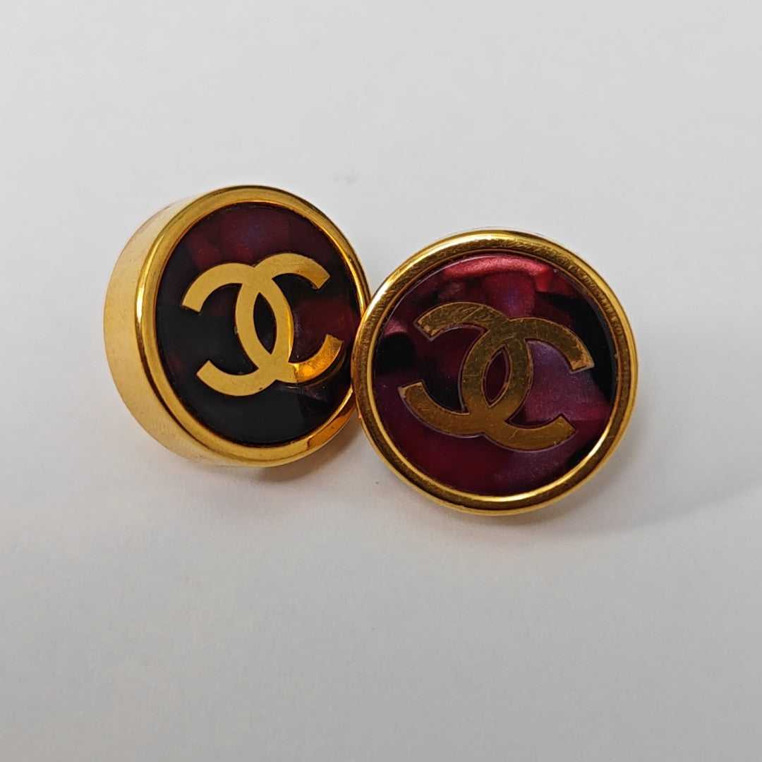 Metal Multicolor Stud Earrings