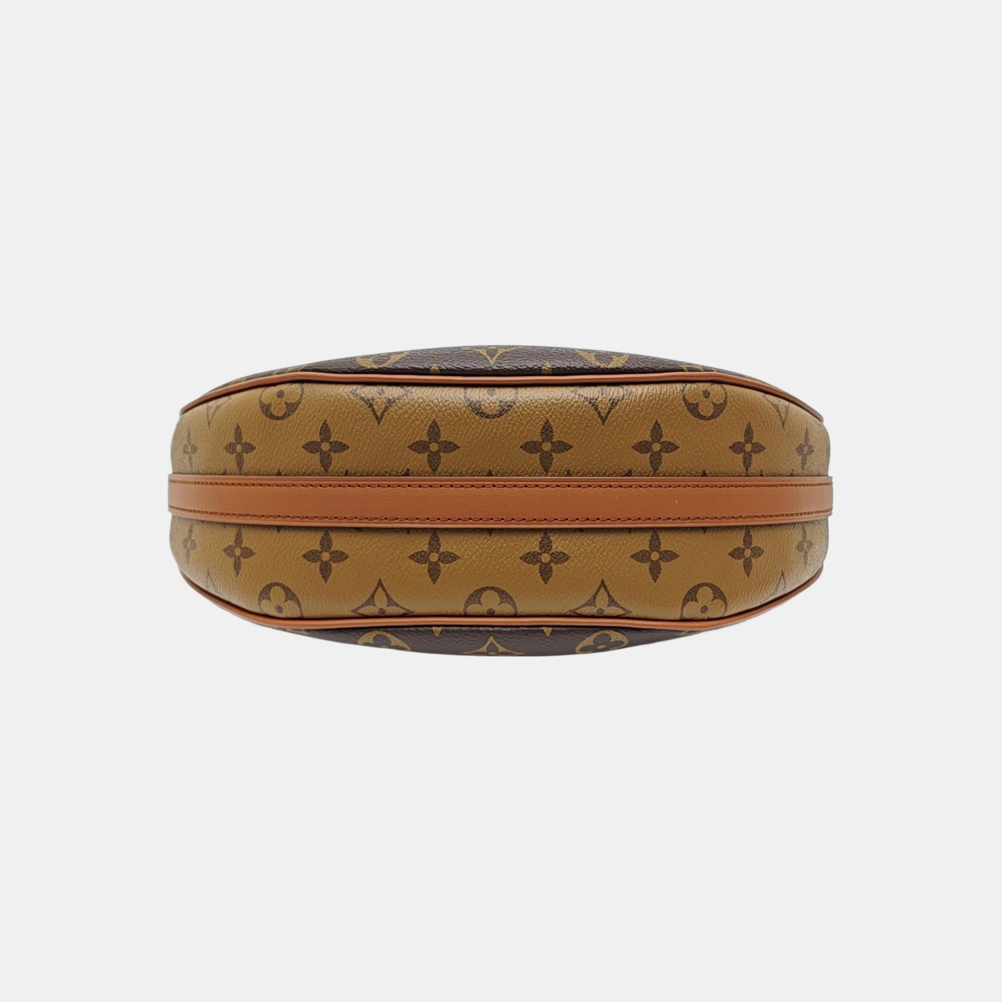 LOOP HOBO Monogram Coated Canvas Brown