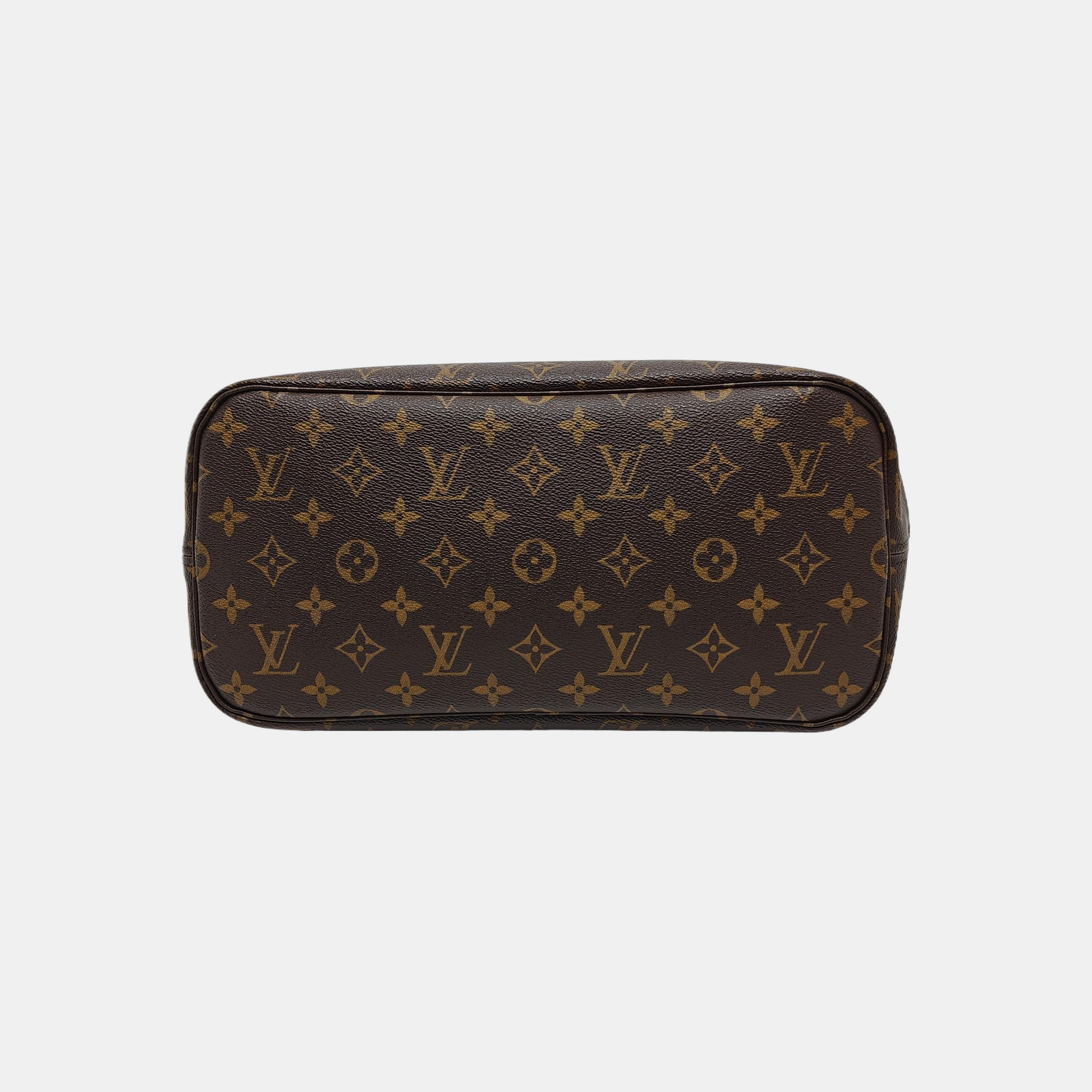 NEVERFULL MM Monogram Coated Canvas Brown