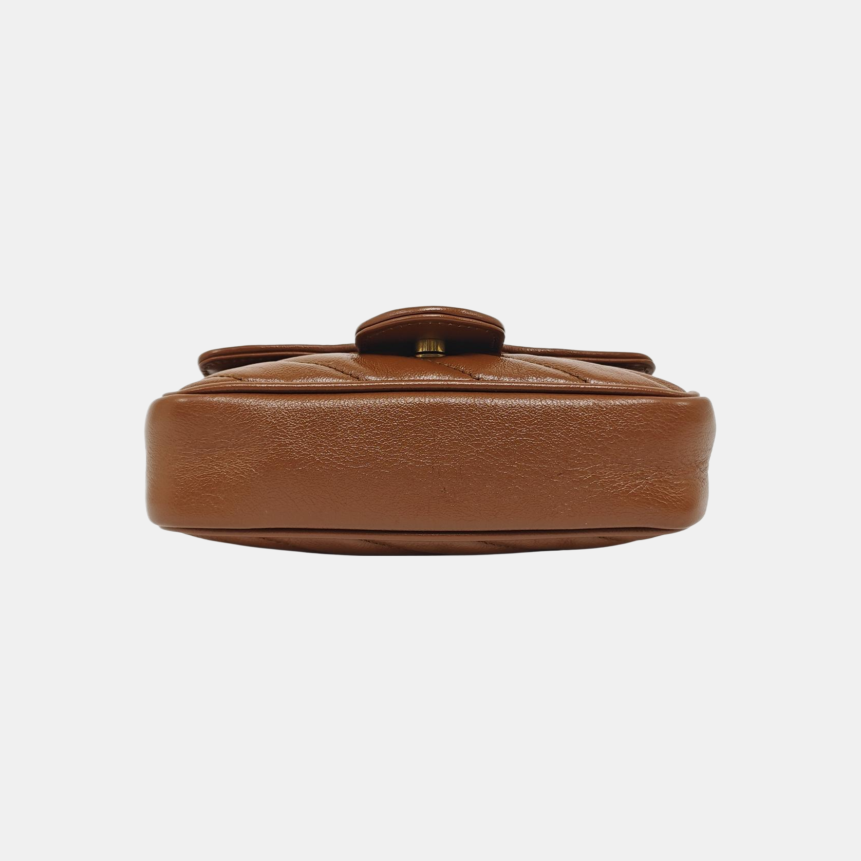 GG Marmont Mini Quilted Calfskin Brown