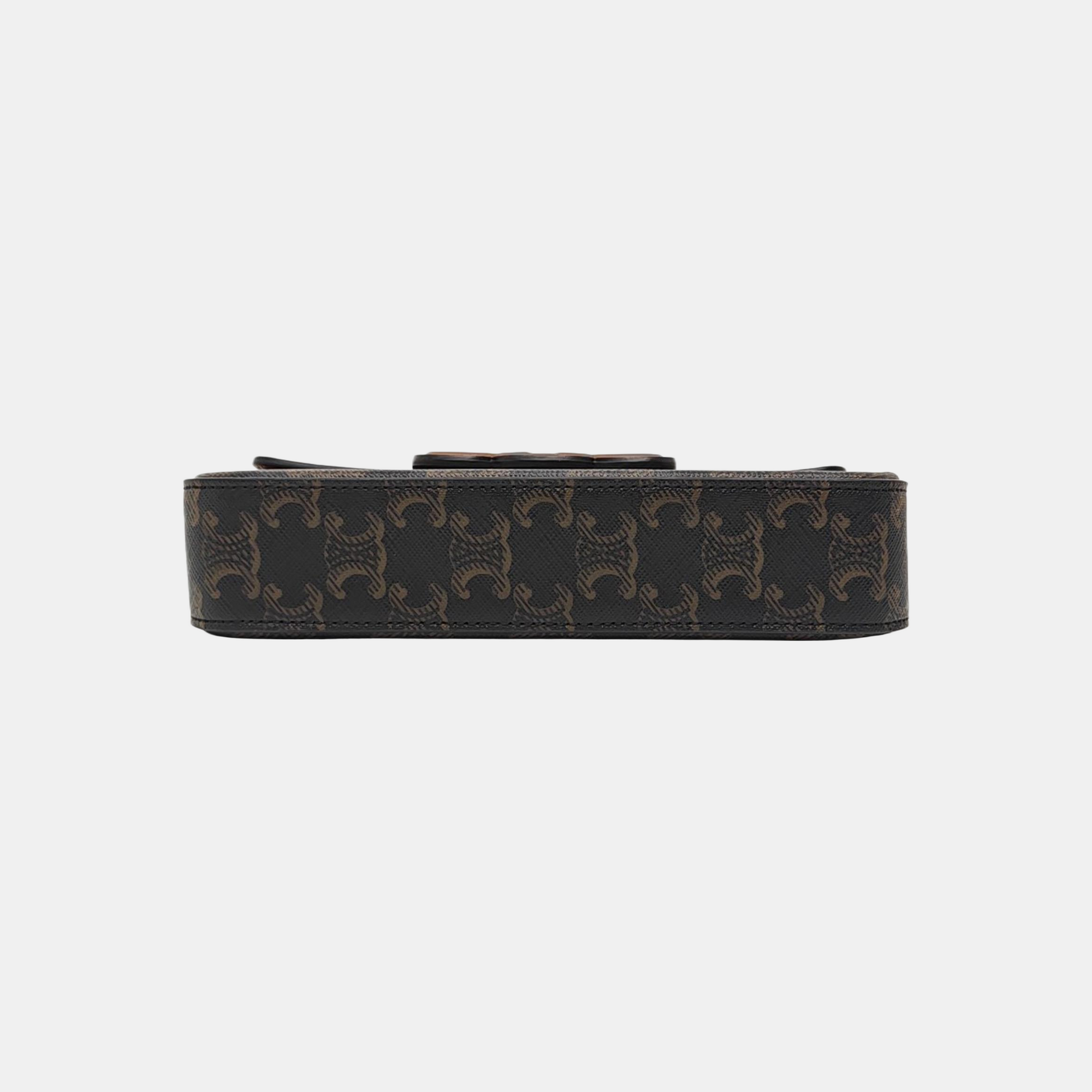 TRIOMPHE Small Coated Canvas Black
