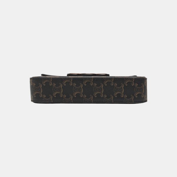 TRIOMPHE Small Coated Canvas Black