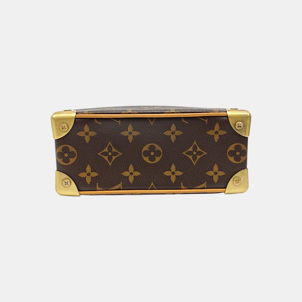 SOFT TRUNK Mini Monogram Coated Canvas Brown