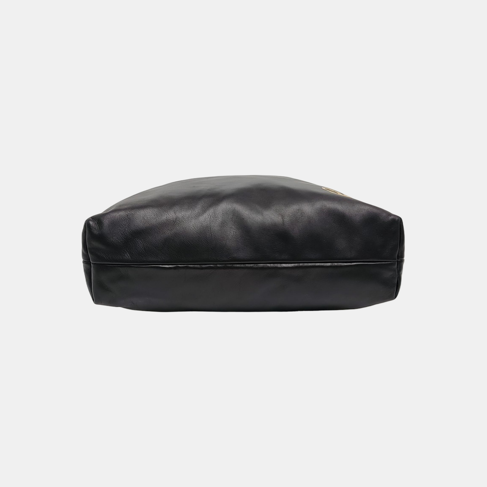 Calfskin Crossbody Bag Black